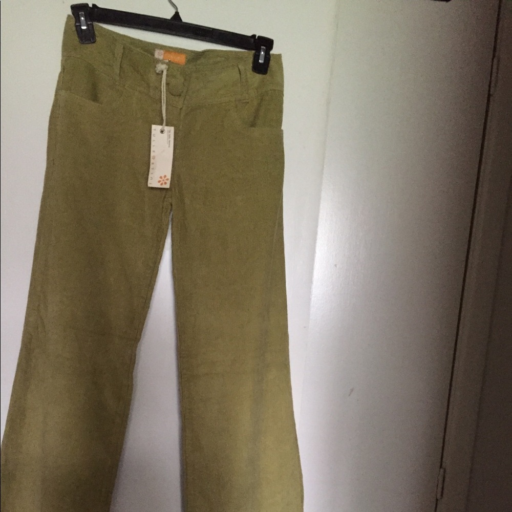 NWT Tulle woman green jeans size 8